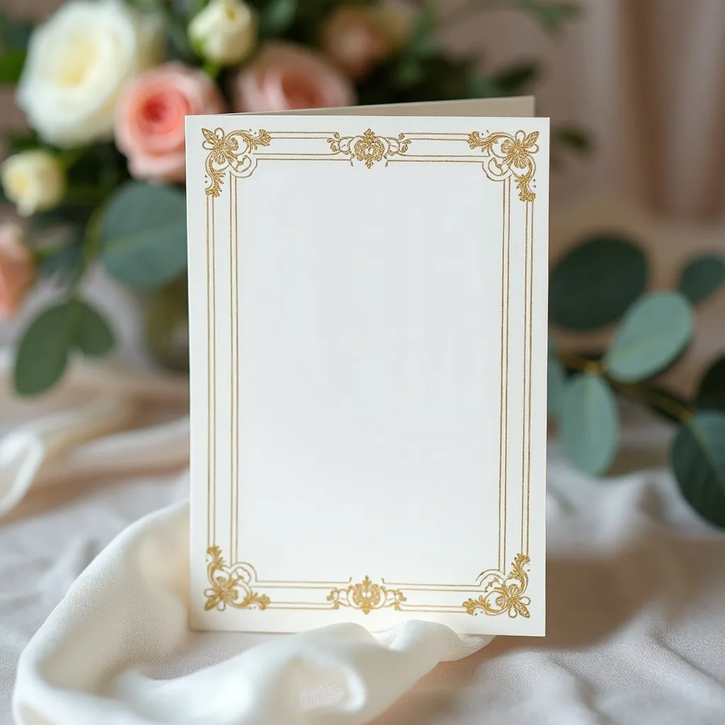 Concepto: La invitación para una boda bridgerton (IA)