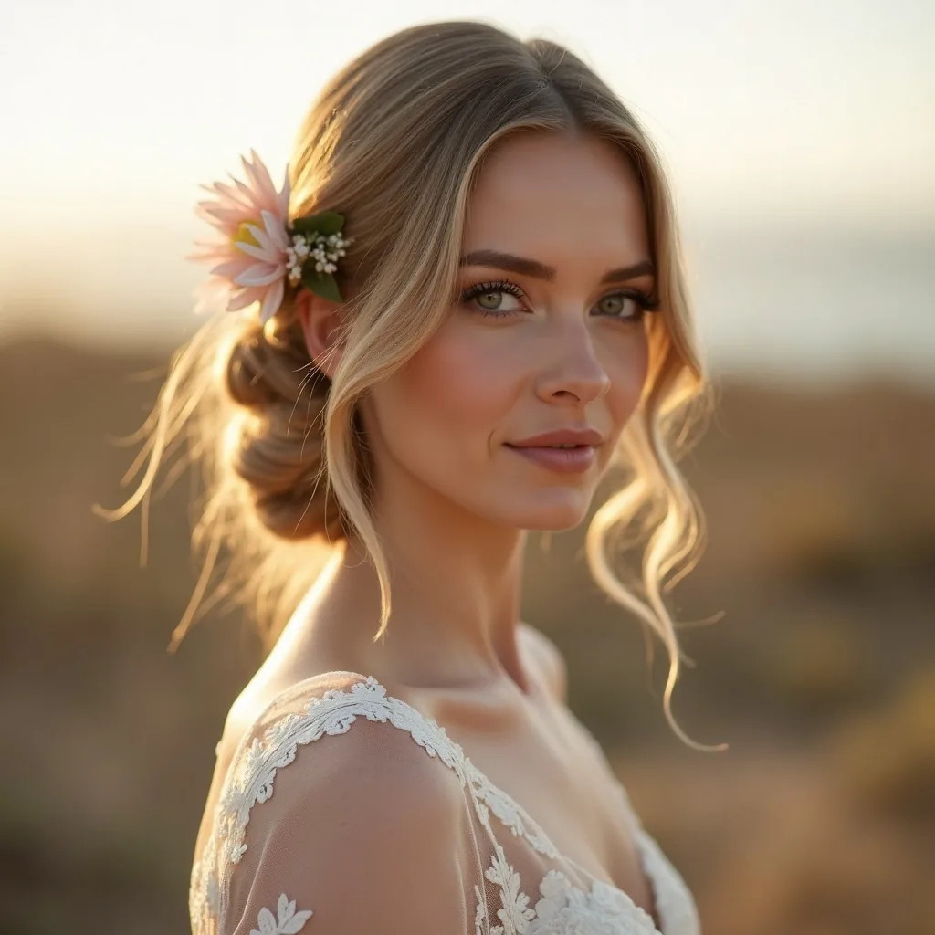 Concepto: La novia para una boda elopement (IA)