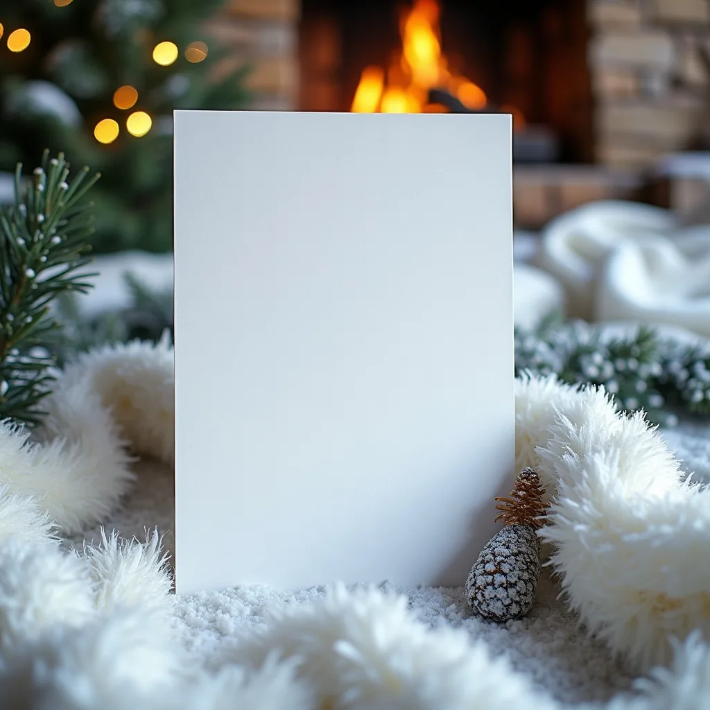 Concepto: La invitación para una boda de invierno (IA)