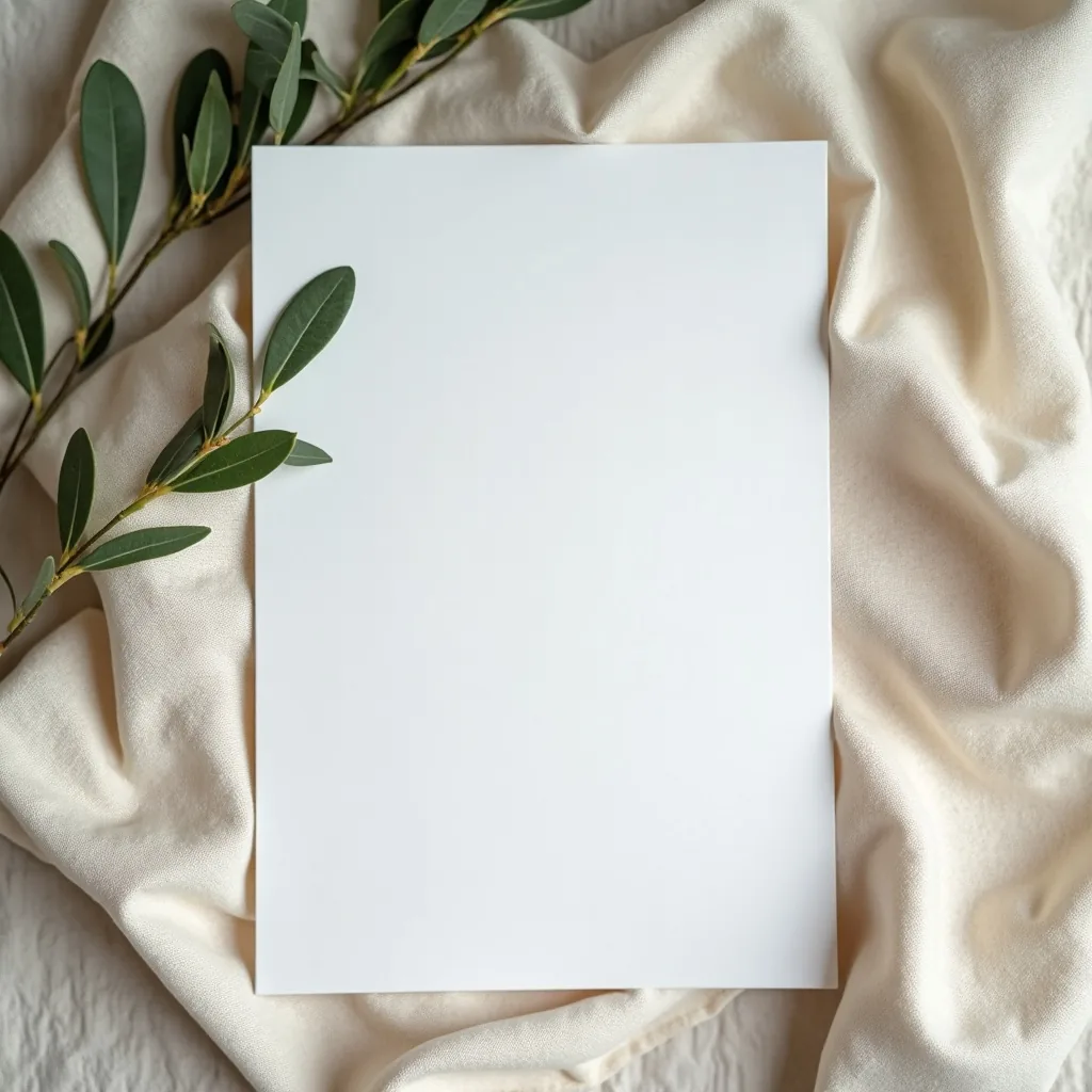Concepto: La invitación para una boda mediterránea (IA)