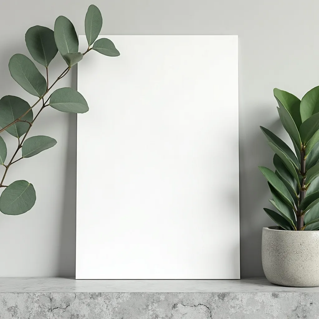 Concepto: La invitación para una boda minimalista (IA)